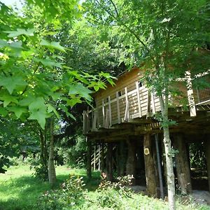 Cabane Familiale Tout Confort Avec Jardin, Animaux, Piscine Chauffee Et Etangs A Saint-Thomas-De-Courceriers - Fr-1-600-214 Exterior photo