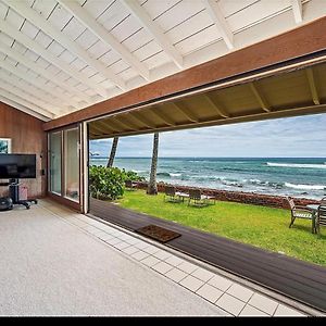 Oceanfront Haven: 3Br3Ba Residence With Breathtaking Views On Laniakea Beach Oahu Haleiwa Exterior photo